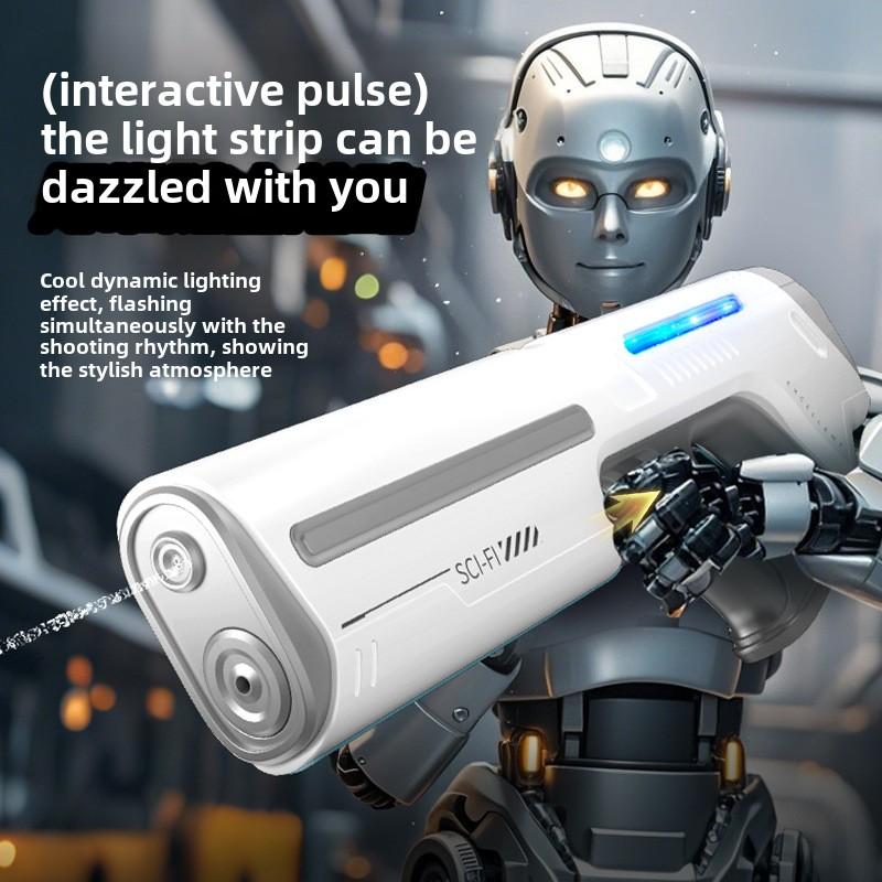 Электрический Водяной Пистолет Автоматический Мощный Струйный USB Перезаряжаемый Большая Емкость для Хранения Воды Летний Пляжный Уличный Игрушка для Детей Мальчиков