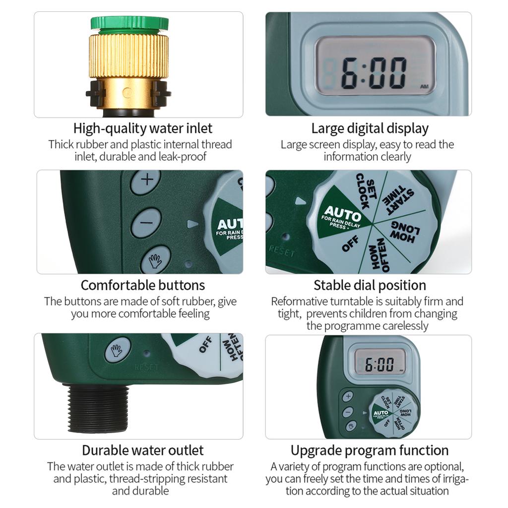 Digital Programmable Water Timer Weatherproof  Garden Lawn Faucet Hose Timer Automatic Irrigation