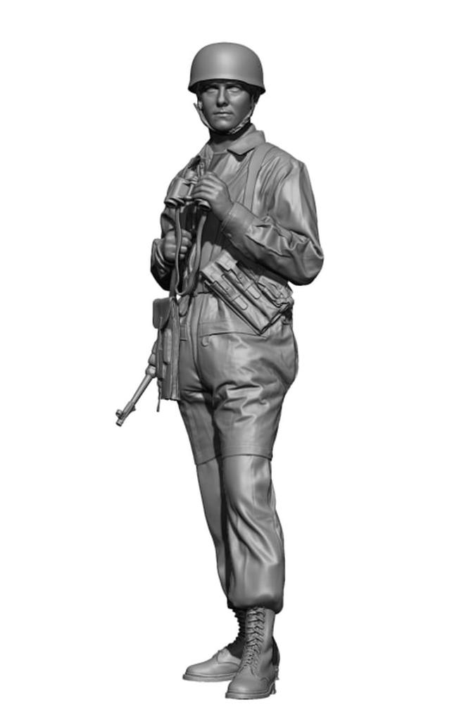 H3 Model WW2 German Battlefield Inspection Resin Kit HS24087 1/24 Fallschirmjäger #2 (person)