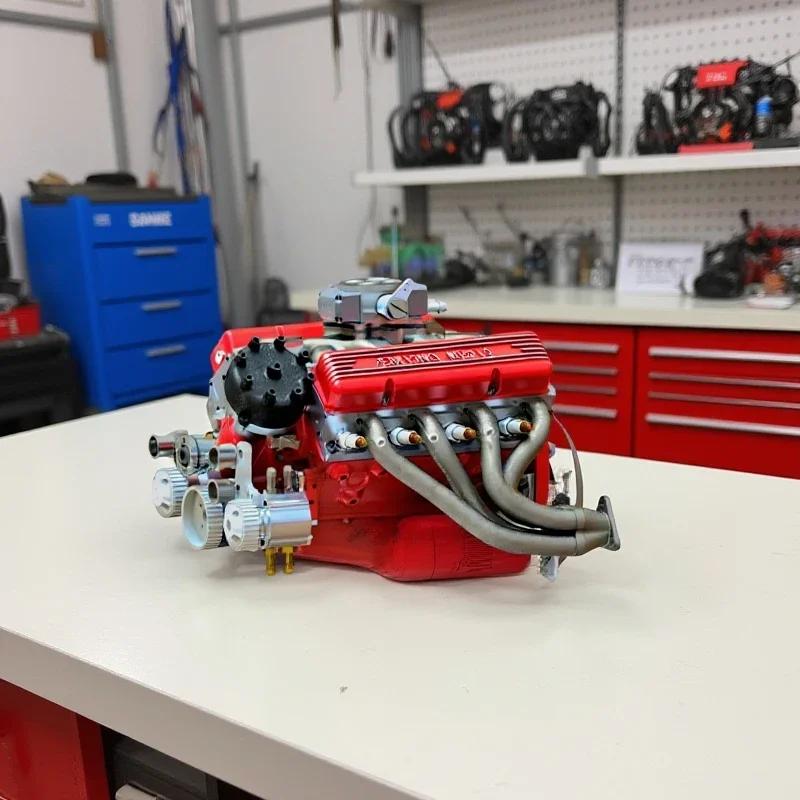 Набор двигателя Binray Cison V8 Бензиновый двигатель Small-Block Наборы моделей Мини Собери сам STEM Наборы работающего двигателя Cison