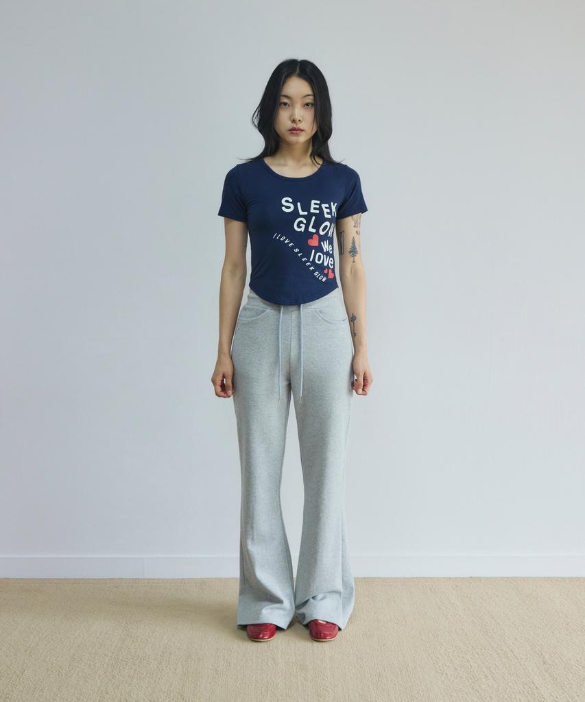 Спортивные брюки Seulliggeullou Bootcut с логотипом [Серый]
