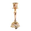 Elegant European Style Gem Flower Single Candle Holder Romantic Dinner Wedding Decor