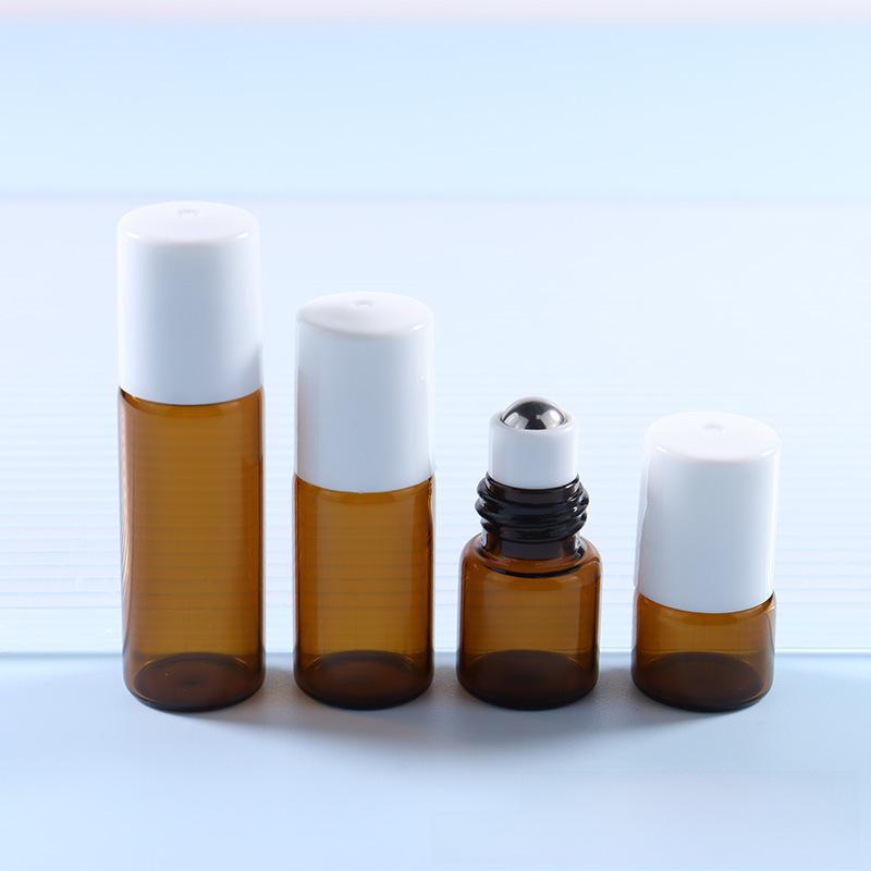 В наличии роллерные флаконы объемом 1 мл, 2 мл, 3 мл и дорожные флаконы для эфирных масел из коричневого стекла объемом 5 мл.