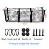 3Pocket Cargo Net Stretchy Trunk Storage Organizer Net Heavy-Duty Luggage Holder with Mount Kit for SUV Pickup Truck Van Toyota