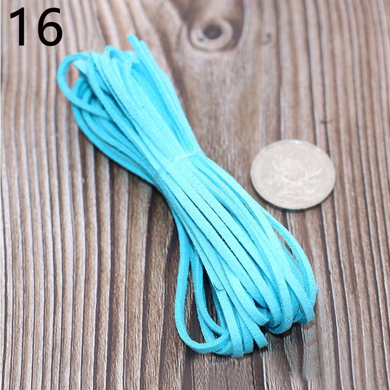1 Roll DIY Rope Leather Cord Material Accessories Suede Decoration Colorful Mutifunction Fashion