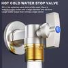 Большой расход воды запорный клапан с ручкой G1/2-дюймовый латунный впускной шаровой кран для подключения горячей и холодной воды регулятор давления воды