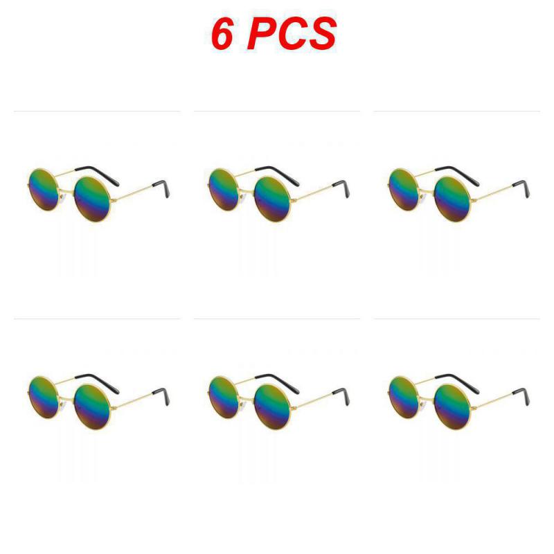 2/4/6PCS Shades Vintage Tac Lens Material Retro Unisex Gafas Sol Mujer Mens And Womens Fishing Camping Goggles Personality