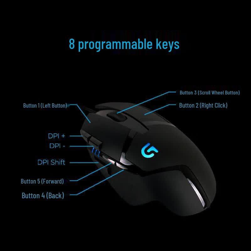 Logitech Проводная игровая мышь G402 Hyperion Fury