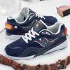 SAUCONY Shadow 6000 Зимняя сказка Ретро Повседневные Замшевые Амортизирующие Нескользящие Водонепроницаемые Низкие Кроссовки Унисекс Кроссовки Синий Белый S79032-1