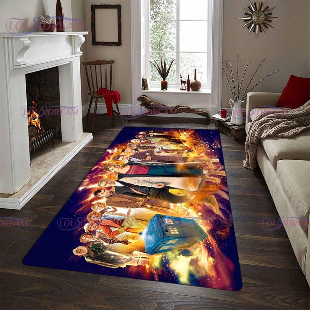Тайный доктор. Коврик из серии «Доктор ТВ» для спальни, 3D ТАРДИС с принтом, большой ковер для зала, напольный ковер для гостиной, ковер для комнаты, декор
