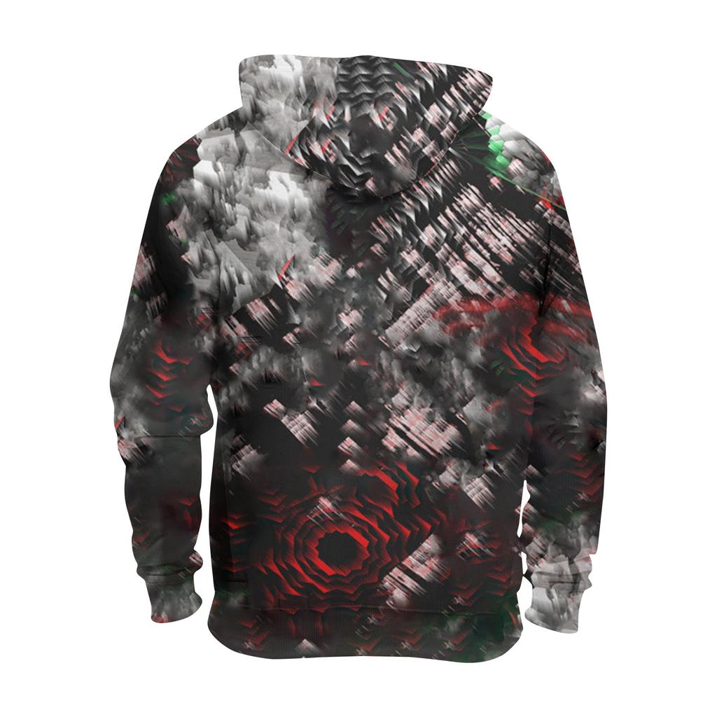 Men's Loose Printed Hooded Sweatshirt Men's Casual Fashion Sports Sweatshirt