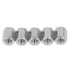 10Pcs Hex Coupling Nut 304 Stainless Steel Anticorrosive M10 Coupling Nut Kit for Bolts Studs