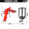 WISEUP Professional Sandblasting Gun 1.5mm Nozzle Gravity Spray Gun For Car Painting Sprayer Pneumatic Airbrush DIY Painting Kit