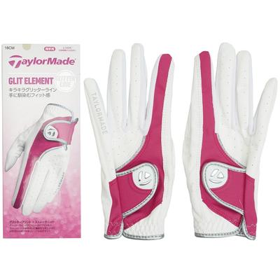Перчатки Grit Element, пара 19, перчатки для гольфа 23SS N9491619 [TaylorMade] Размер белый/розовый