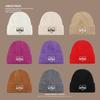 Love embroidery autumn and winter warm wool hat female face small knitted hat student couple cold hat tide