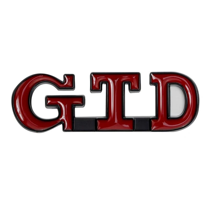 3D Car Stickers GTI DTD Logo Rear Trunk Side Fender Badge for Volkswagen VW Golf RLINE Beetle J184 Passat Tiguan Jetta MK3 MK5 Beetle