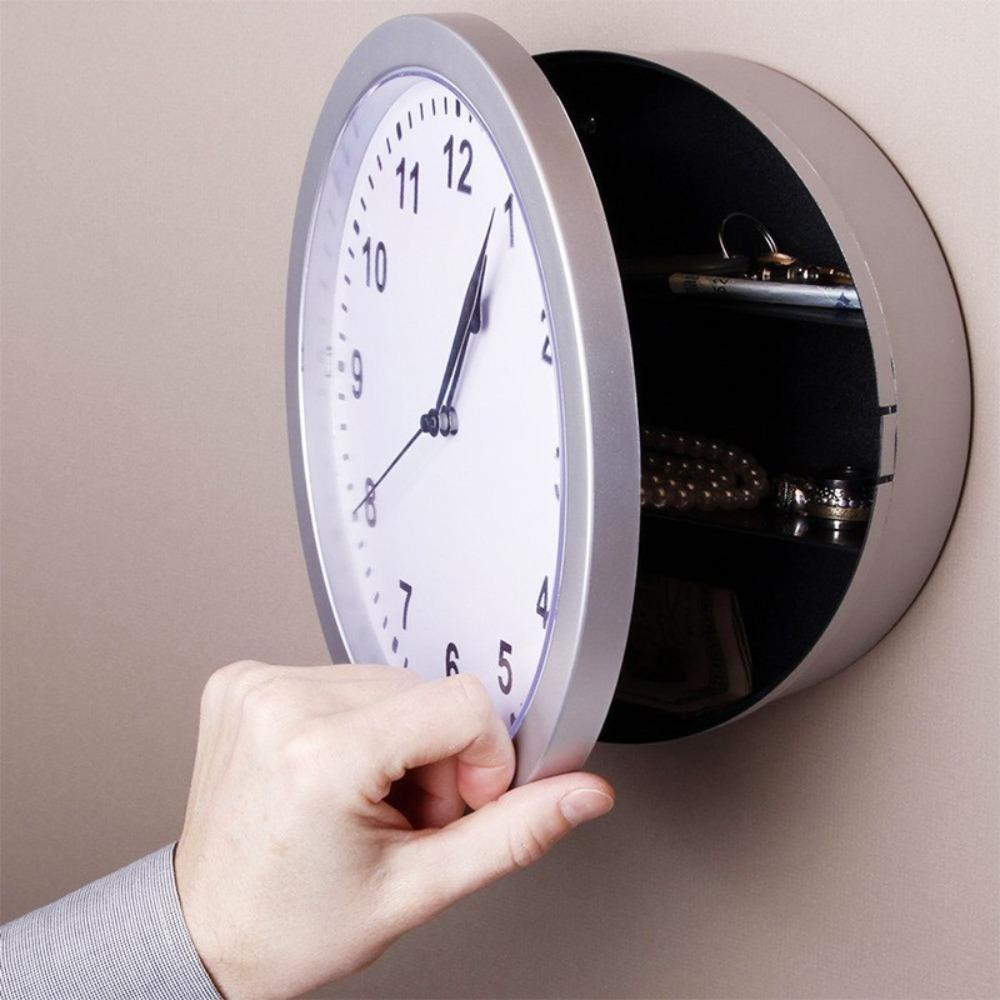 Vintage Hidden Safe Plastic Secret Storage Box Valuables Storage Box Wall Clock Safety Box  Home