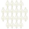 20Pcs Paper Clip Mini Innovative Cute Cactus Shaped Pin School Office Supplies Gold