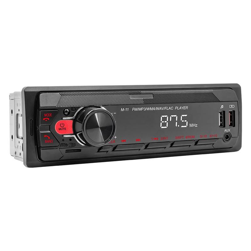 1 DIN MP3 Автомагнитола Аудио Стерео FM Вход Aux Приемник SD TF USB 12В Встраиваемый Bluetooth Мультимедиа Автомагнитола Плеер