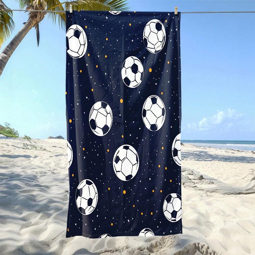 1pc Big-eyed Cute Minions Extra-large Soft Beach Towel Super Absorbency Suitable for Seaside Vacation and Pool Gift For Families