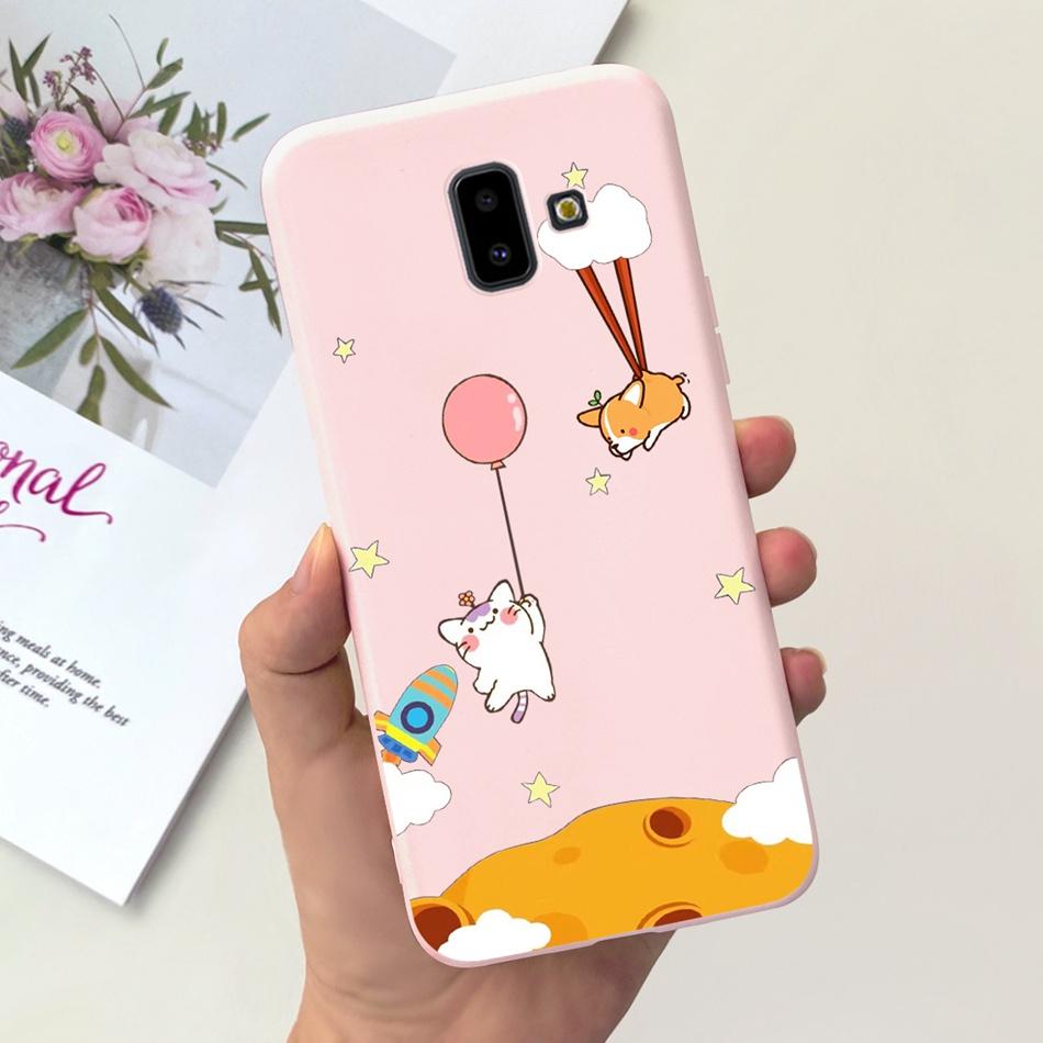 Чехол для Samsung Galaxy J6 Plus 2018 Samsung J6 (2018) J6+ J 6 J6Plus J610F J600G Милый Конфетный Цвет Мягкий Силиконовый Задний Чехол для Телефона