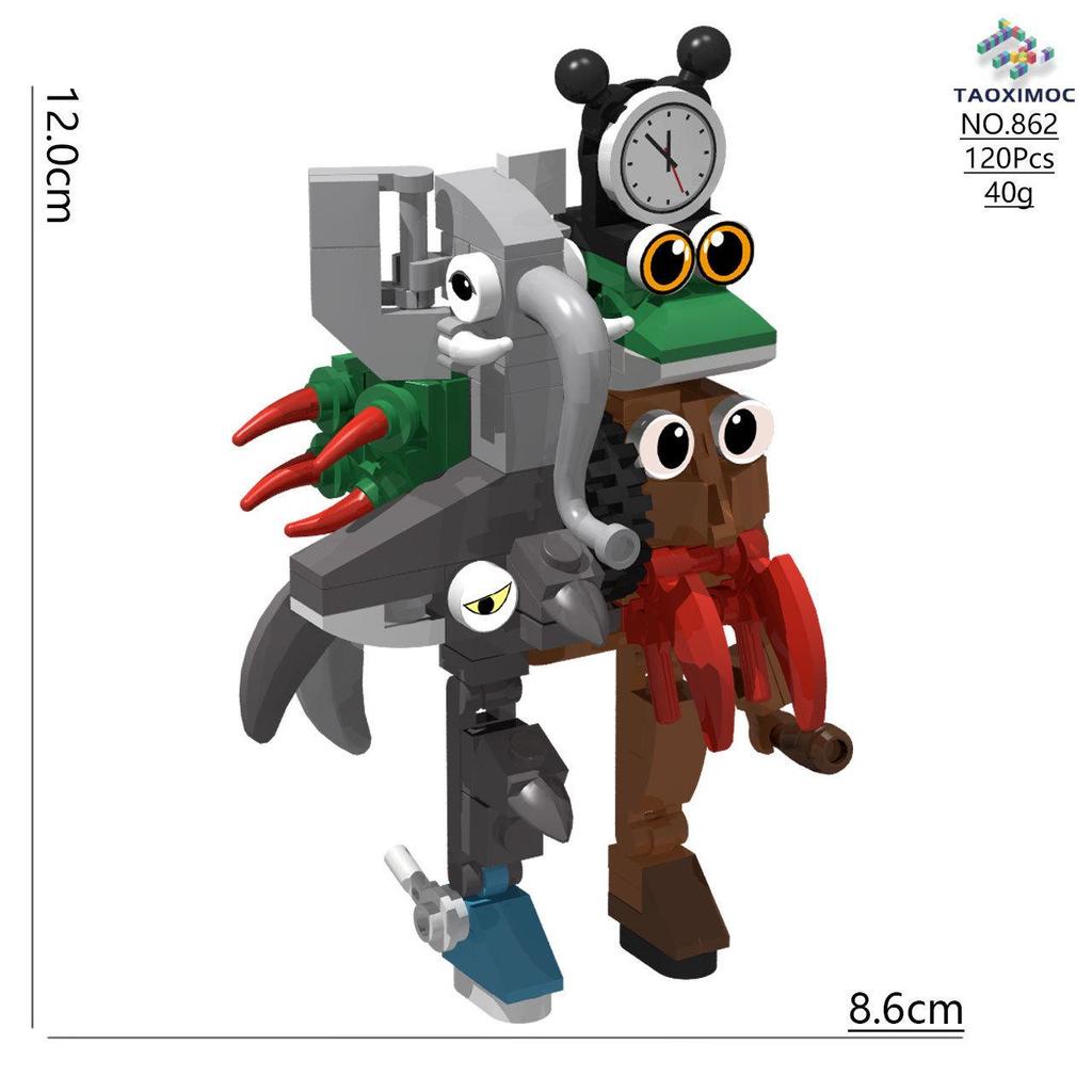 Cross-Border AI Fusion Monster Doll: Classic Mountains & Seas Stick Figure Assembly Toy for Kids