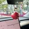 Simulated Fruit Car Ornament Cute Foam Fruit Decoration Persimmon, Orange, Peach Shapes Auto Interior Decor Accessories
