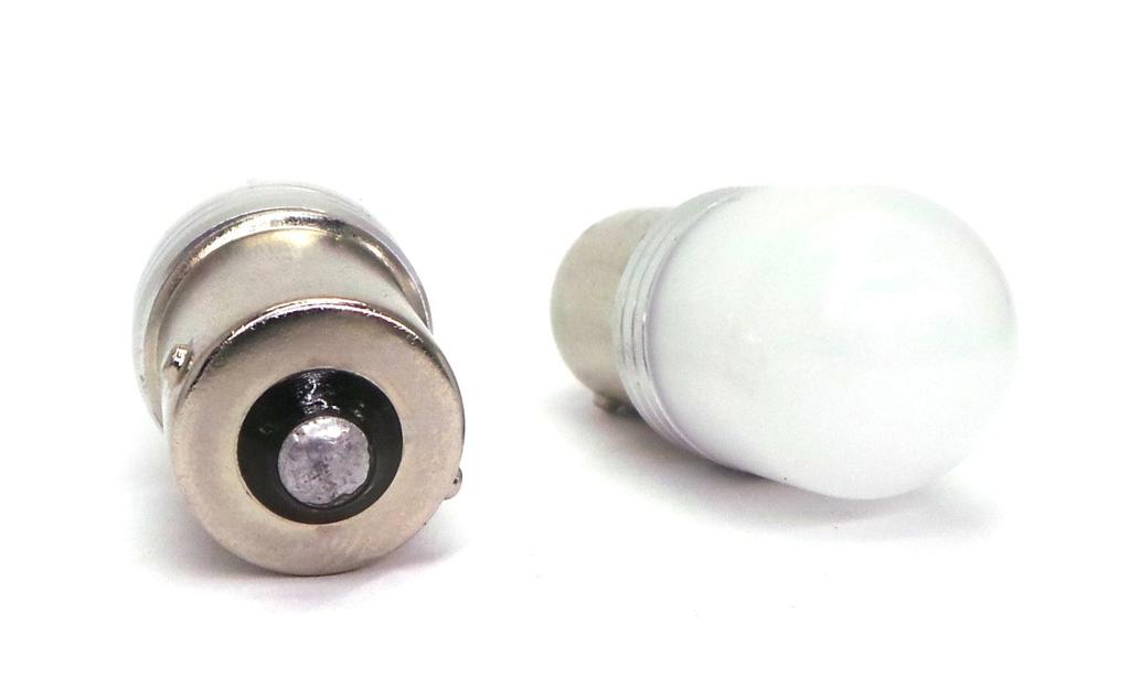 2 шт. светодиодная лампа BA15S, P21W 12-24V CANBUS белая для бездорожья