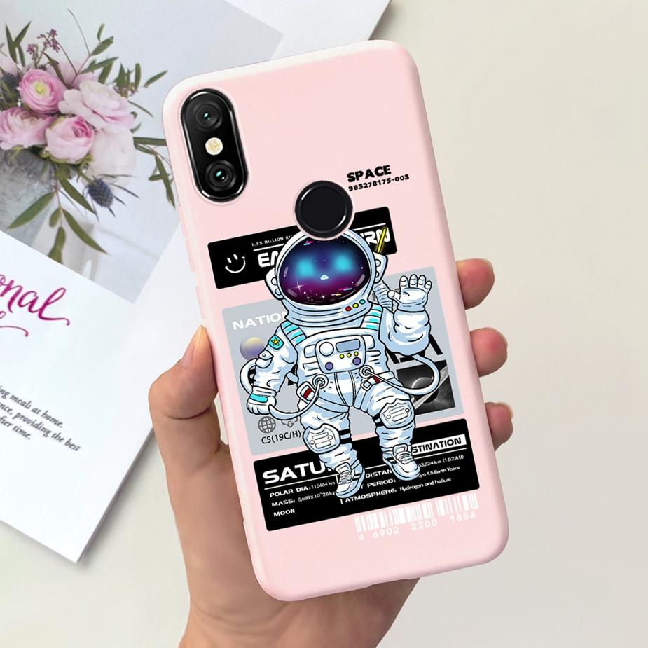 For Xiaomi Redmi 6 Pro Case Cute Dinosaur Cartoon Cover Soft Silicone Phone Case For Xiaomi Redmi Note 6 Pro Note6 Fundas Bumper