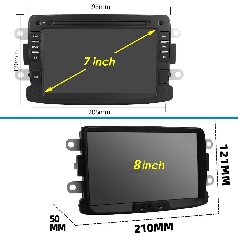 Автомобильное радио на базе Android для Renault Dacia Duster Logan 2 Sandero Lodgy Lada Xray Captur Dokker Мультимедийный видеоплеер навигация GPS Carplay