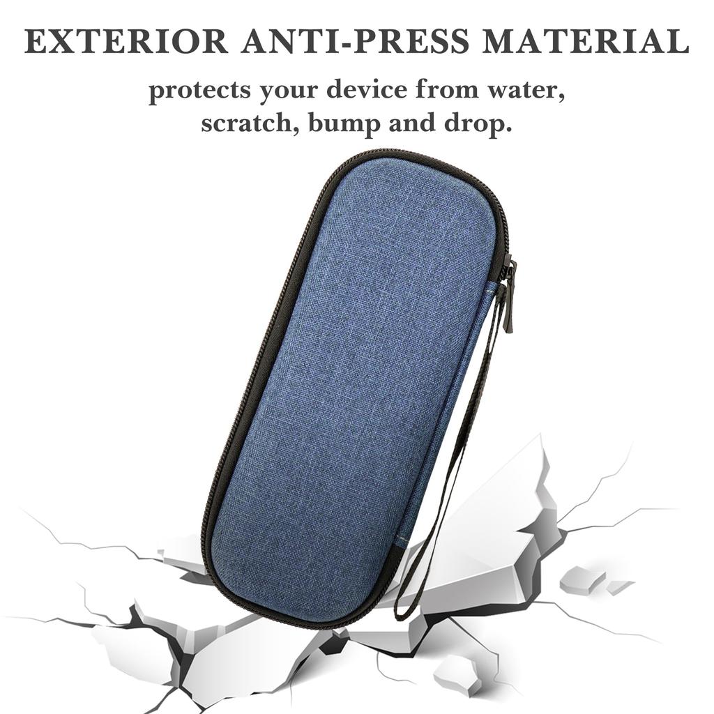 Linkidea Hard Shell Safety Razor Travel Case for Gillette Fusion Match and Shaver Carrying Bag 5, 3, ProGlide, (Blue)