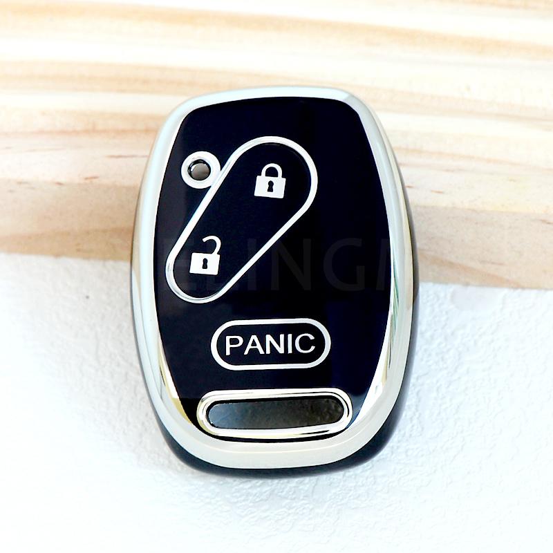 Для Honda Accord CRV Pilot Civic 2003 2007 2008 2009 2010 2011 2012 2013 Чехол для ключа автомобиля из ТПУ Крышка Корпус Брелок Держатель Сумка