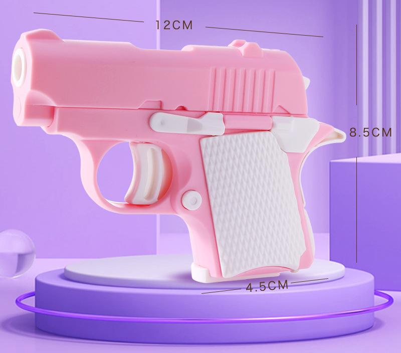 Model Kids 1PC 3D Mini Gun 1911 Pistols Hand Toy Pistols For Toy Bullets No Fire Rubber Band Launcher Collection Gifts Kids Boys