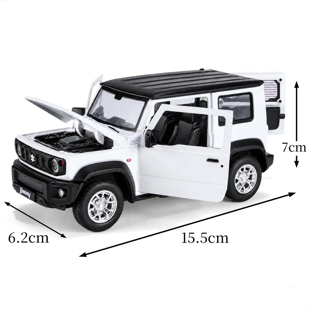 Heimanba Suzuki Jimny 2021 Литая Миниатюрная Модель Автомобиля 1/24 / (белый)