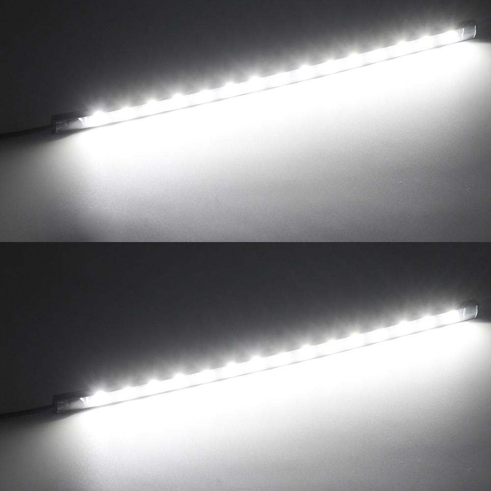 2 шт. Универсальные водонепроницаемые фонари для багажника, капота двигателя, ног, сделай сам, автомобиль, мотоцикл, окружающее освещение, стиль, светодиодная лента дневного света 12 В