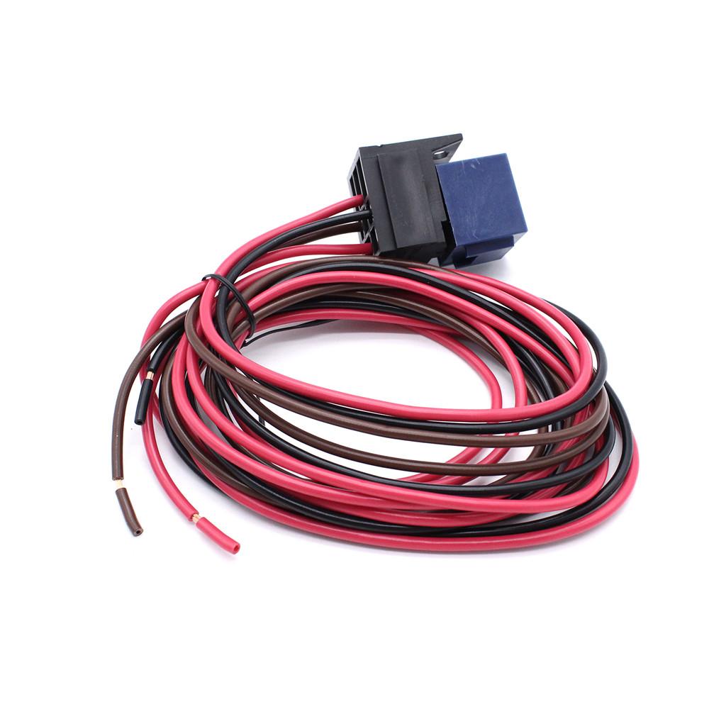 Регулируемый электрический термостат вентилятора радиатора 12 В с контрольным реле и проводом для легковых и грузовых автомобилей