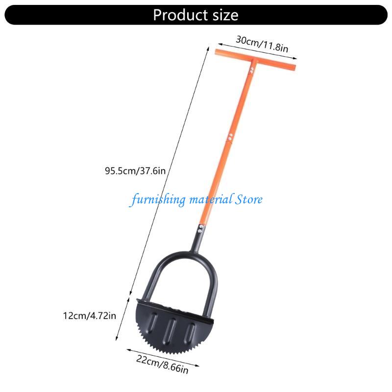 Y5GD Profession Manual Half Moon Lawns Edger Trimmer with Serrated Tooth for Efficient Grass Trimming Neat Garden Borders