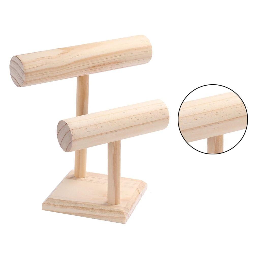 Natural Wood Bracelet Storage Rack Multi-purpose Tier Jewelry Stand Jewelry Display Stand  Girls