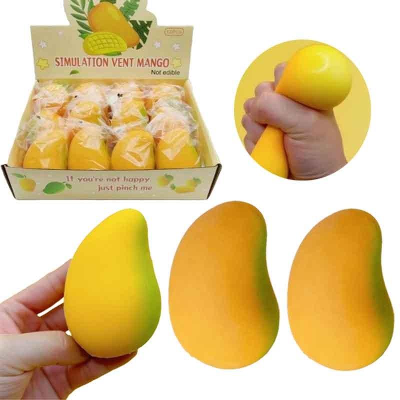 New Model Realistic Mango Squeeze Toys - Stress-Relieving Toys With Pressure-Reducing Surface For Venting As A Gift Item.