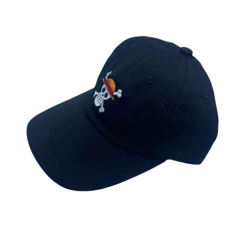 Высококачественная аниме кепка Snapback с застежкой-кнопкой One Piece Хлопковая бейсболка Для мужчин Женщин Хип-хоп Папина кепка Костяная Garros Прямая поставка