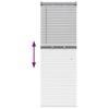 Aluminum Venetian Blinds Silver 130 x 50 cm