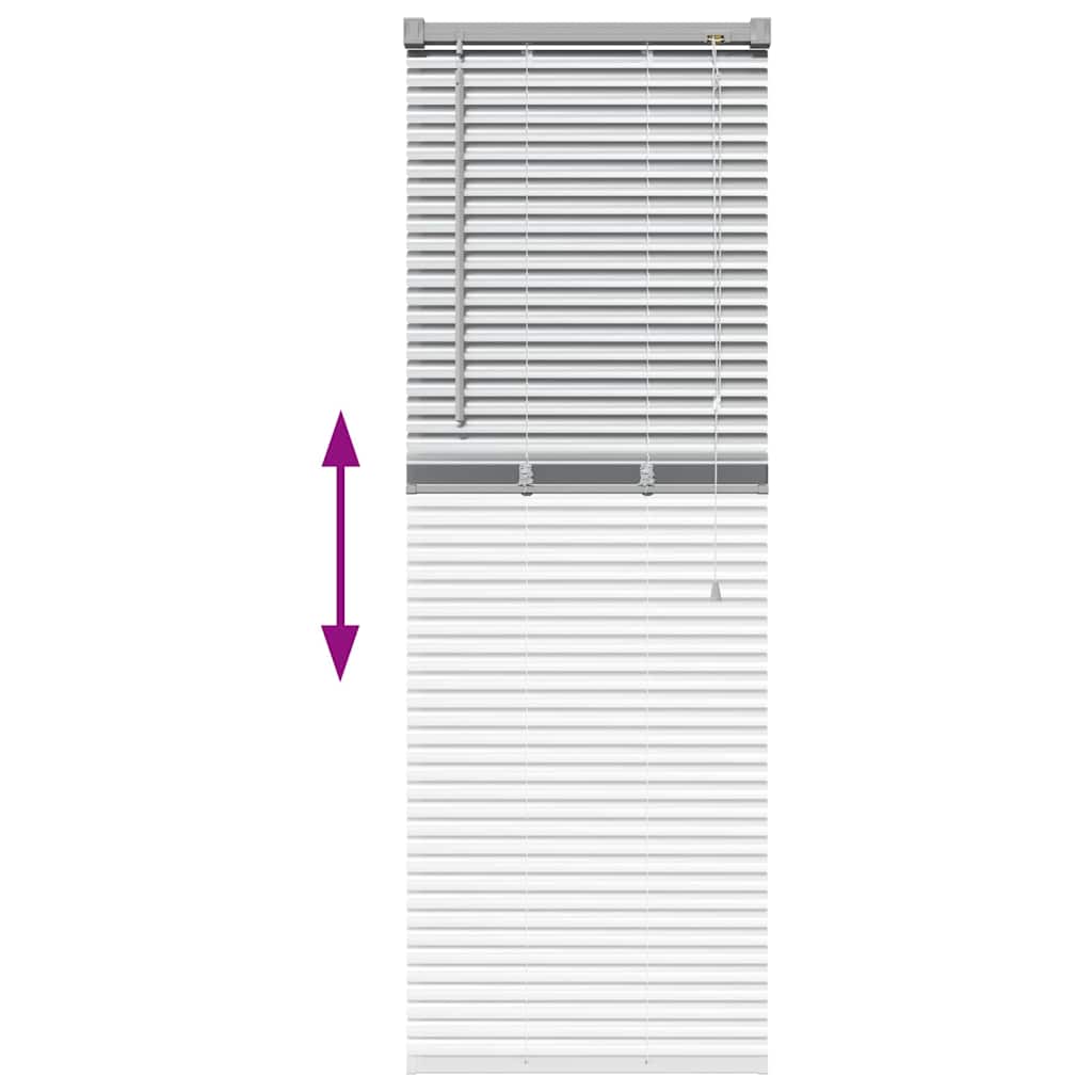 Aluminum Venetian Blinds Silver 130 x 50 cm