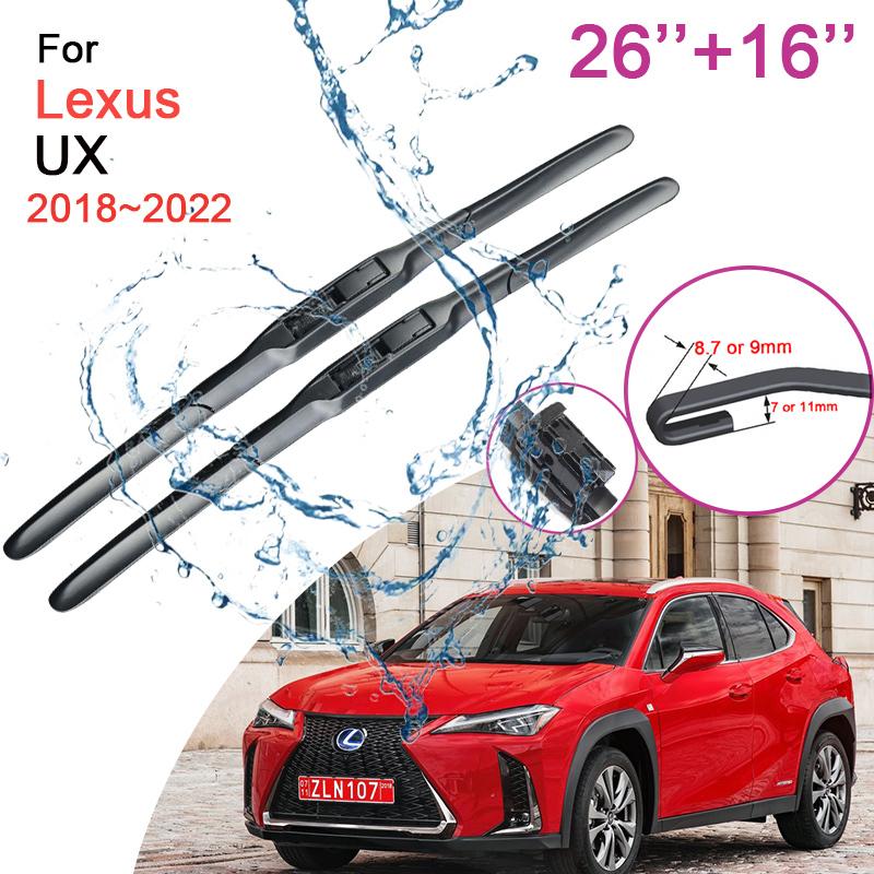 Передние стеклоочистители для Lexus UX 2018 Бескаркасные, прочные, резиновые, аксессуары для очистки от снега