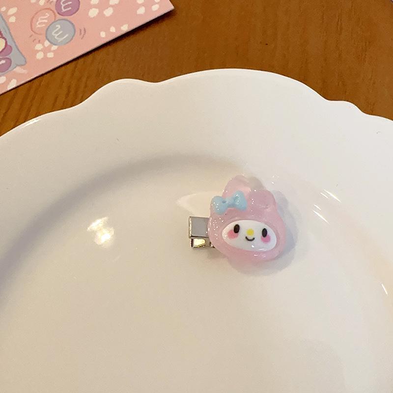 Прозрачный зажим-коготь для волос Sanrio Kuromi: Большой летний мультяшный аксессуар для волос
