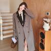 Женская одежда Niche Design Temperament Retro Long Suit Windbreaker New Contrast Color Long Suit Jacket