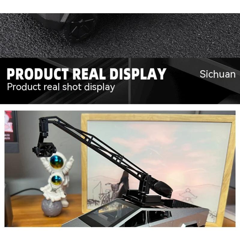 Игрушечные грузовики TESLA в масштабе 1/32 для мальчиков, модель пикапа Cybertruck, литые металлические игрушечные машинки со звуком и светом для детей в возрасте 3 лет