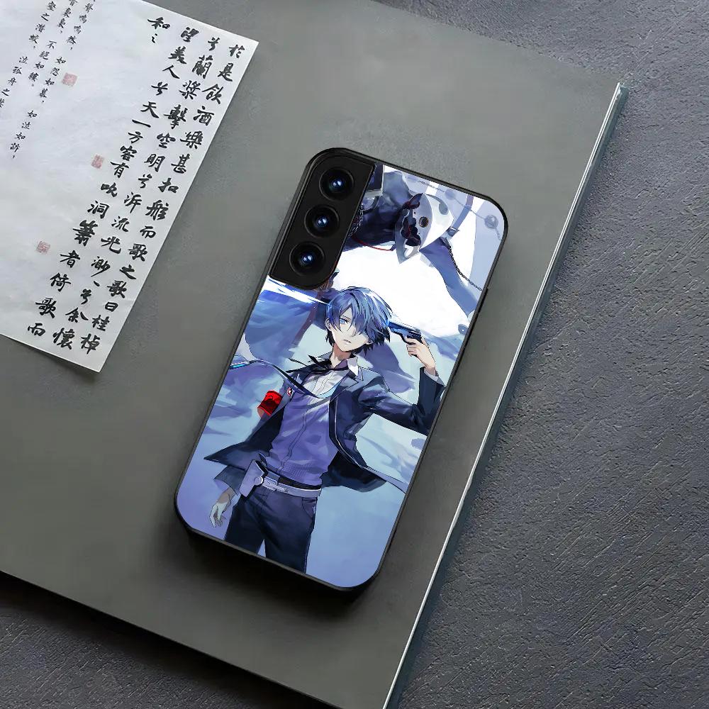 P-Persona 5 Anime Phone Case For Samsung S24, S25 22,30,Note20,Ultra,Lite,Ultra5G,Plus,FE Black Cover