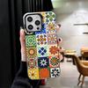 Italian Sicilian Style Floral Pattern Shockproof Phone Case for iPhone 18 17 Air 16 16E 15 Pro Max 14 Plus 13 Mini 12 Back Cover An