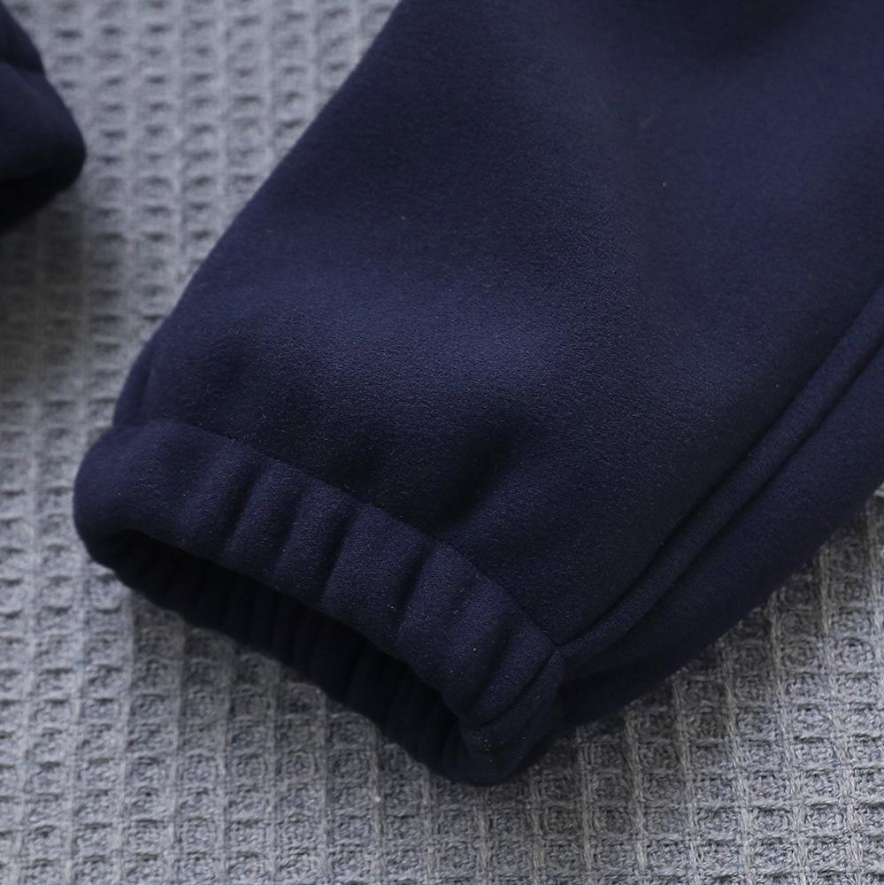 2023 Children's Windproof Winter Sports Pants - Velvet Casual Pants for Boys with Panda Design