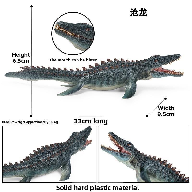 Коллекционная модель динозавра мозазавра с подвижной челюстью для обучения и развлечения